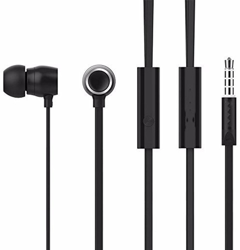 dawnrays Earphones with Mic Rock Beat Blast Earphones Rock Beat Blast Earphones s Sweat-proof HD Stereo Earbuds for Sports Gym. Wired Headset with Mic(Black, In the Ear)