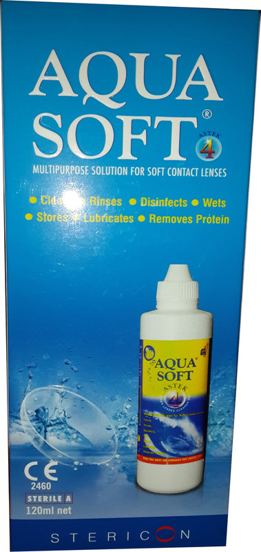 Aquasoft ASTEK 4 Multipurpose solution for soft Contact Lenses(120 ml)