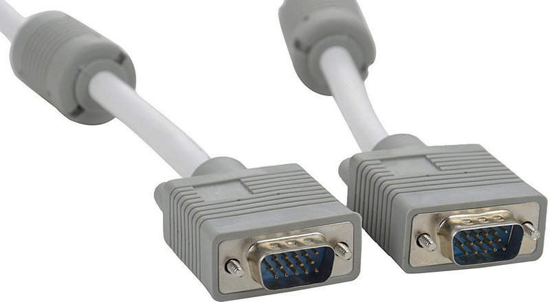 UltimaCords&Cables UC020 1.5 m VGA Cable(Compatible with Computer, White)