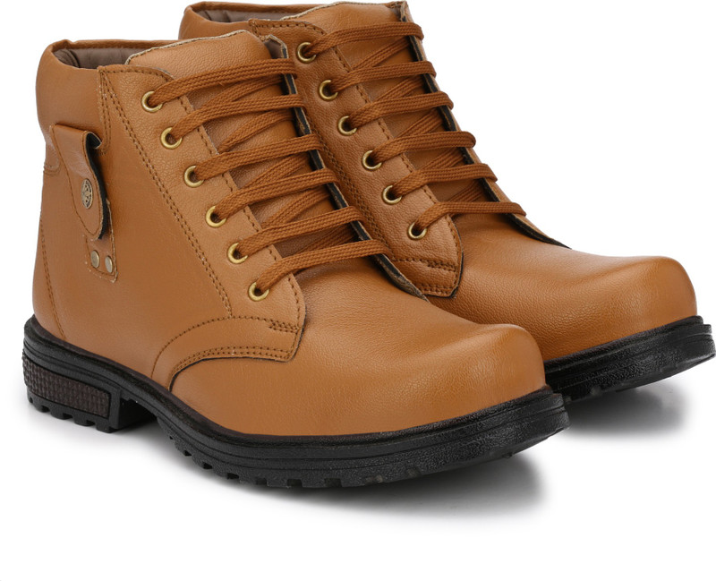 shoe house Boots For Men(Tan)