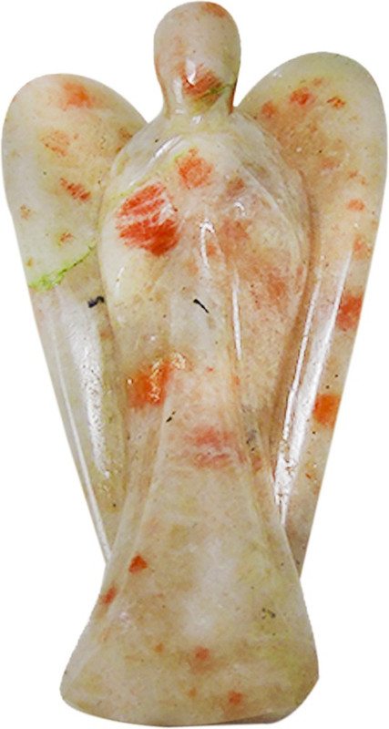 ratnatraya Metaphysical Natural Sun Stone Gemstone Angel Showpiece for Chakra Healing | Spiritual Gift Items Decorative Showpiece  -  7.5 cm(Crystal, Multicolor)