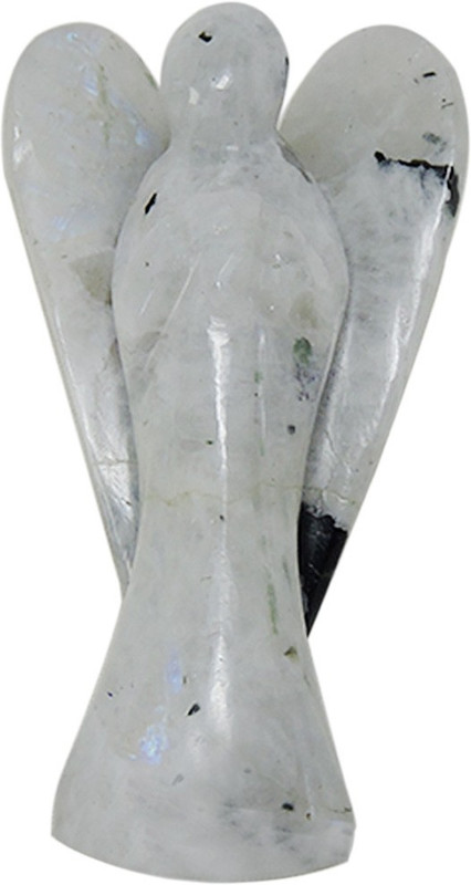 ratnatraya Metaphysical Rambo Agate Gemstone Angel Showpiece for Physical, Emotional & Spiritual Imbalance | Spiritual Healing Gift Items Decorative Showpiece  -  8 cm(Crystal, White)