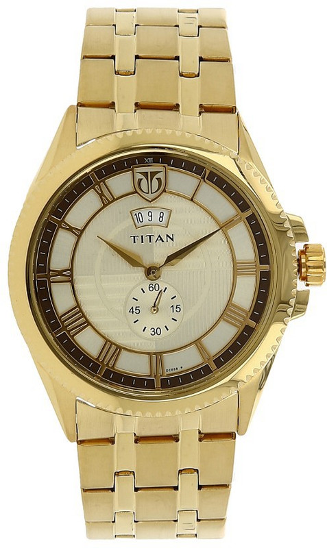 Buy Titan NK1693YM01 Regal Crest Analog Watch For Men Online at desertcartSeychelles