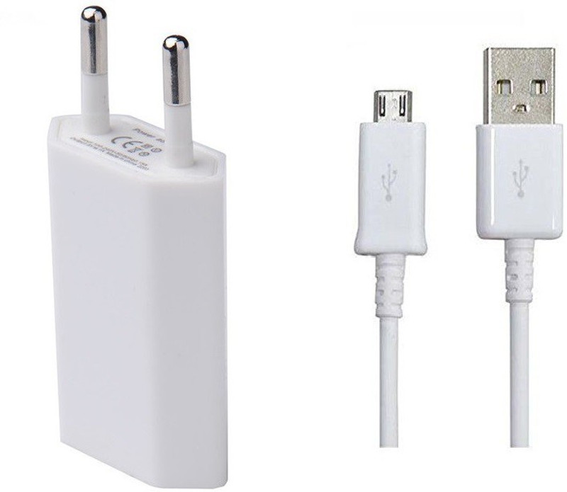 kaykon Mobile Charger with 2.1 A Fast Charging Doc with High Quality Micro USB Cable 2.0 1 A Mobile Charger with Detachable Cable(White, Cable Included)