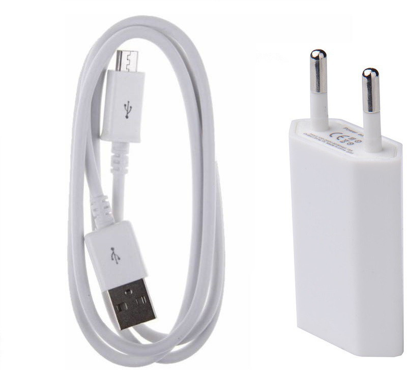 kaykon U19 Mobile Charger with 2.1 A Fast Charging Doc with High Quality Micro USB Cable 2.0 1 A Mobile Charger with Detachable Cable(White, Cable Included)
