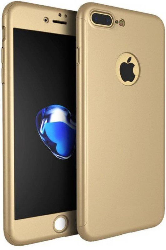 rr design Front & Back Case for Apple iPhone 7(Gold, Dual Protection)