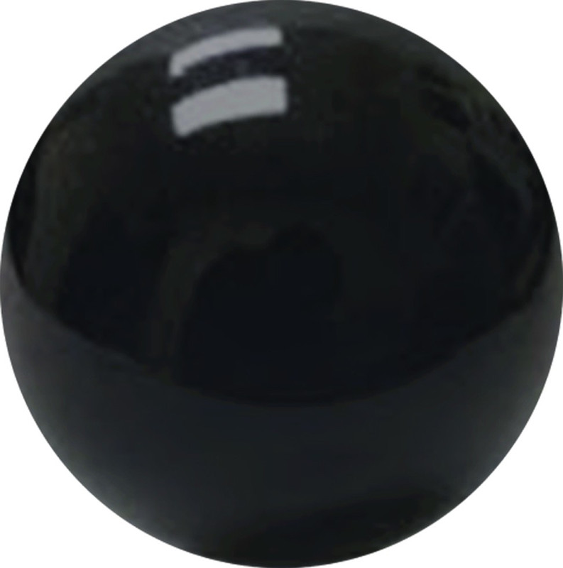 ratnatraya Metaphysical Black Tourmaline Gemstone Ball Sphere Showpiece for Reiki Healing | Spiritual Gift Items Decorative Showpiece  -  3 cm(Crystal, Black)