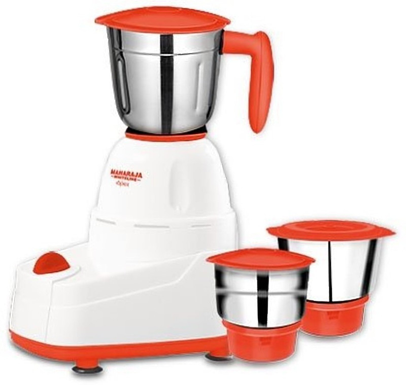 Maharaja Whiteline APEX (MX-158) 500-Watt Mixer Grinder 500 W Mixer Grinder(Blissful saffron & White, 3 Jars)