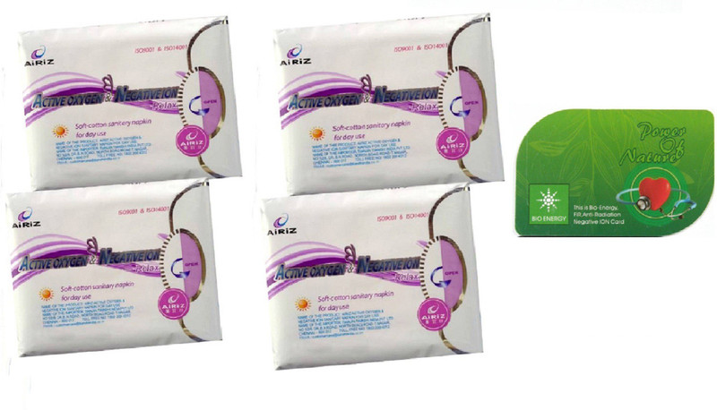 airiz Active Oxygen & Negative Ion Sanitary Pad (Pack of 4) Sanitary Pad(Pack of 4)