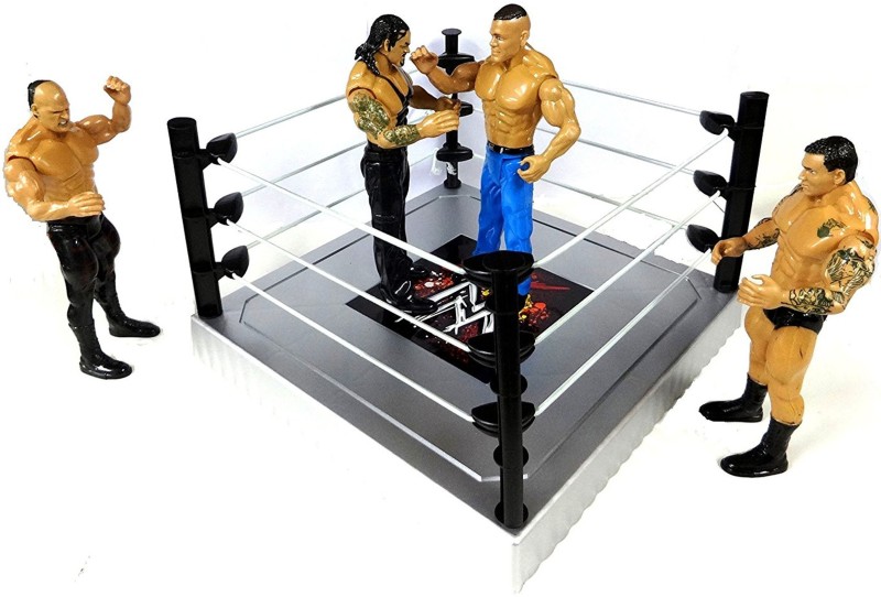 Bonkerz WWE Action Figure Combo with Playing Accessories And Fight Ring(Multicolor)