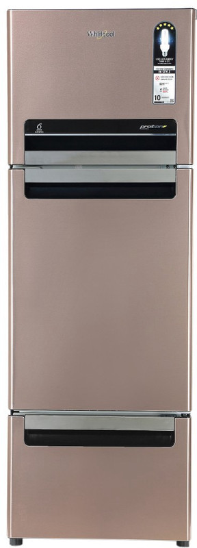Whirlpool 240 L Frost Free Triple Door Refrigerator(Alpha Mocha, FP 263D Protton Roy) Whirlpool 240 L Frost Free Triple Door Refrigerator(Alpha Mocha, FP 263D Protton Roy)