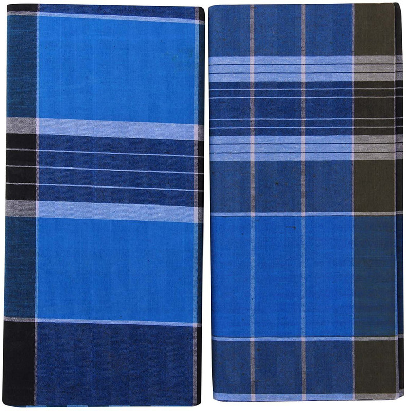 244 Checkered Blue Lungi