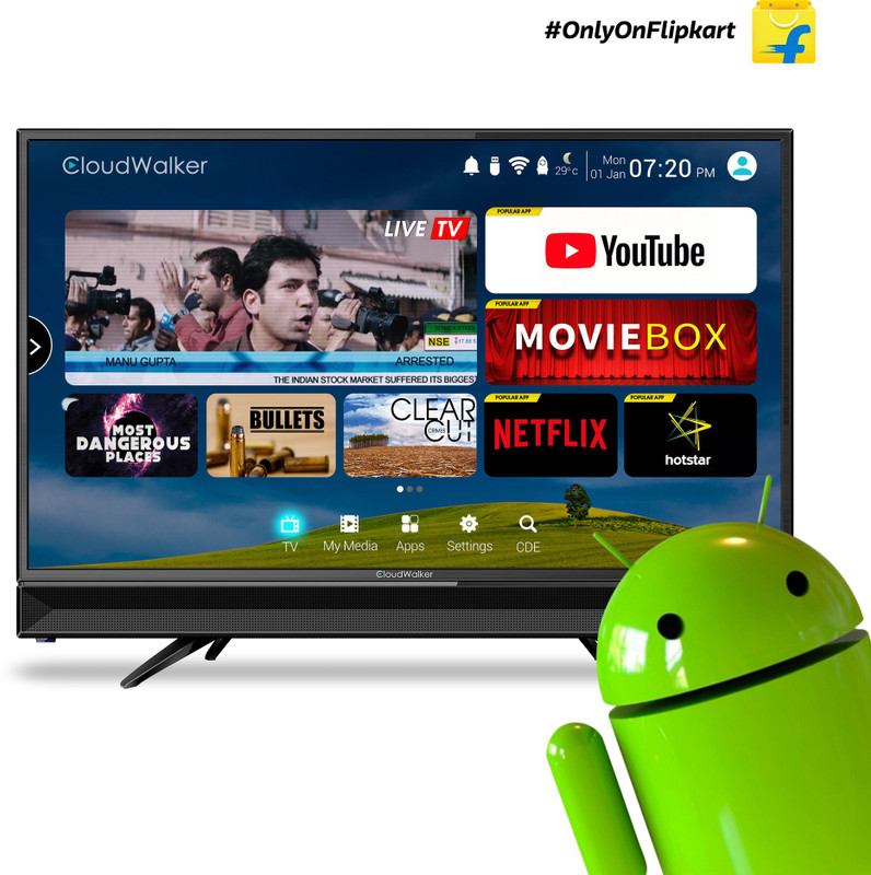 CloudWalker 32 inch HD Ready LED Smart TV (CLOUD TV32SH) - Reviews & Best Price