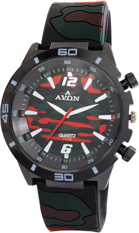 A Avon PK_455 Army Color Analog Analog Watch - For Boys