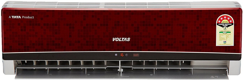Voltas 1.5 Ton 5 Star Split AC - Red(185EY(R), Aluminium Condenser)