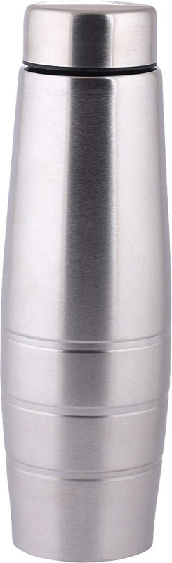 frabble8 Stainless Steel Chromo Attractive Silver Water Bottle Sipper Shaker , BPA Free Leak Proof Multipurpose Ideal to store Water & Other Beverages for Gym , sports , Fridge , office , yoga , travel , School , college ( 1000 ml Set of 1 Silver Colour ) 1000 ml Bottle(Pack of 1, Steel/Chrome)