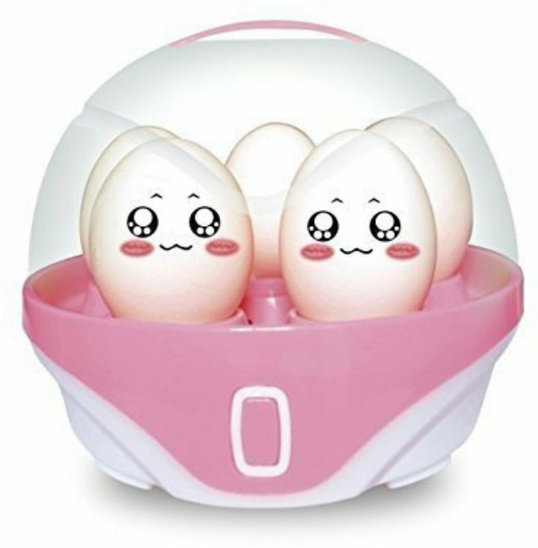 N-STORE Electric Egg Boiler Poacher Stylish 5 Egg Boiled Cooker, Multi Color N47 Egg Cooker(Pink, 5 Eggs)