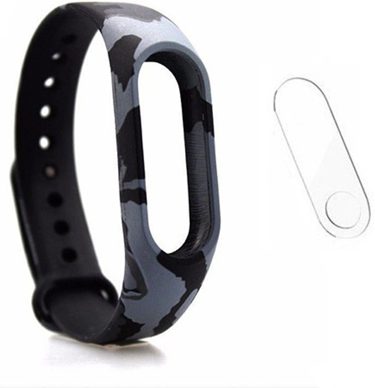 veronic Mi band HRX Edition Camouflage Replacement Strap Smart Band Strap(Grey)