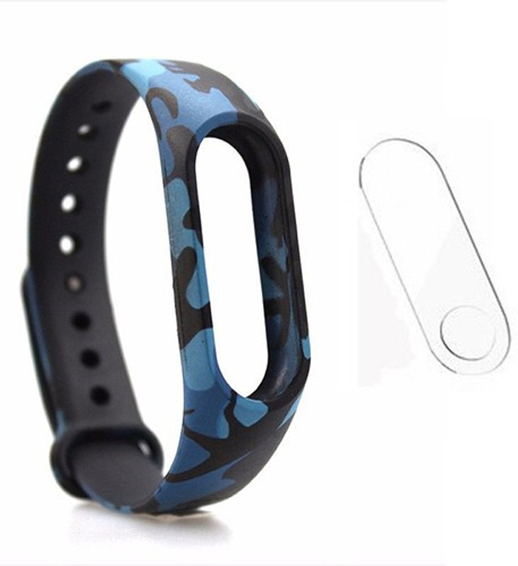 veronic band 2 camouflage replacement band strap Smart Band Strap(Blue)