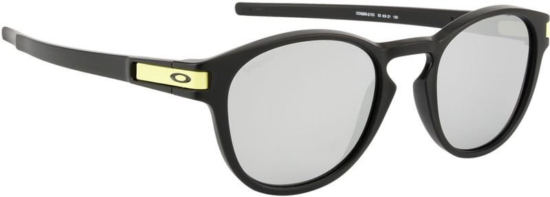 Oakley Round Sunglass(Grey, Silver)