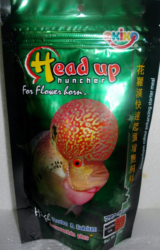 okiko OKIKO Head Up 100g - Flower horn Fish Food – Yaathumaagi – Aqua world Fish 100 g Dry Fish Food