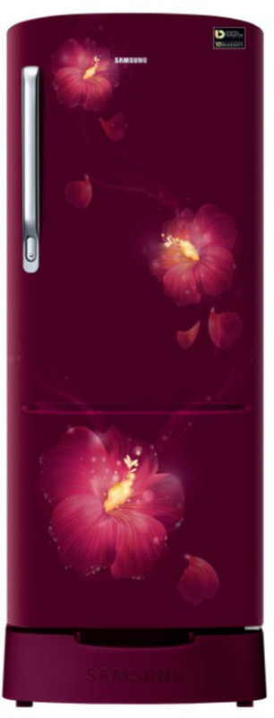 Samsung 192 L Direct Cool Single Door 3 Star Refrigerator(Rose Mallow Plum, RR20N182ZR3-HL/RR20N282ZR3-NL) Samsung 192 L Direct Cool Single Door 3 Star Refrigerator(Rose Mallow Plum, RR20N182ZR3-HL/RR20N282ZR3-NL)