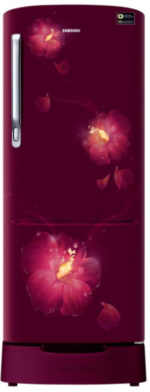 Samsung 230 L Direct Cool Single Door 3 Star Refrigerator(Rose Mallow Plum, RR24M285ZR3-NL) Samsung 230 L Direct Cool Single Door 3 Star Refrigerator(Rose Mallow Plum, RR24M285ZR3-NL)
