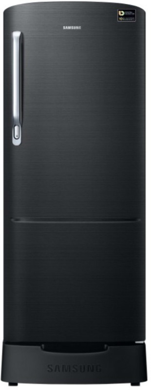 Samsung 212 L Direct Cool Single Door 3 Star Refrigerator(Black Inox, RR22N383ZBS-HL/RR22M285ZBS-NL)