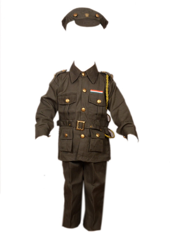 Kids army dress top