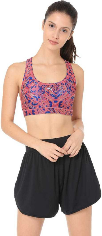 Puma PWRSHAPE Forever Graphic Pad Women Sports Non Padded Bra(Red)