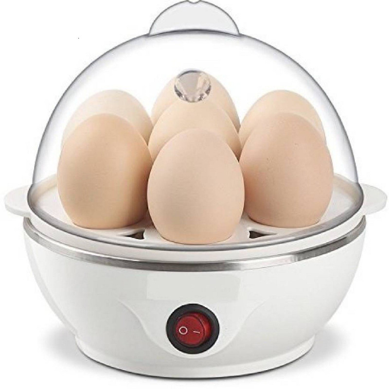 Hari Om Electric Boiler Steame harieggboiler-3 Egg Cooker(White, 7 Eggs)