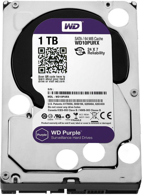 WD Surveillance 1 TB Desktop Internal Hard Disk Drive (WD10PURX/WD10PURZ)