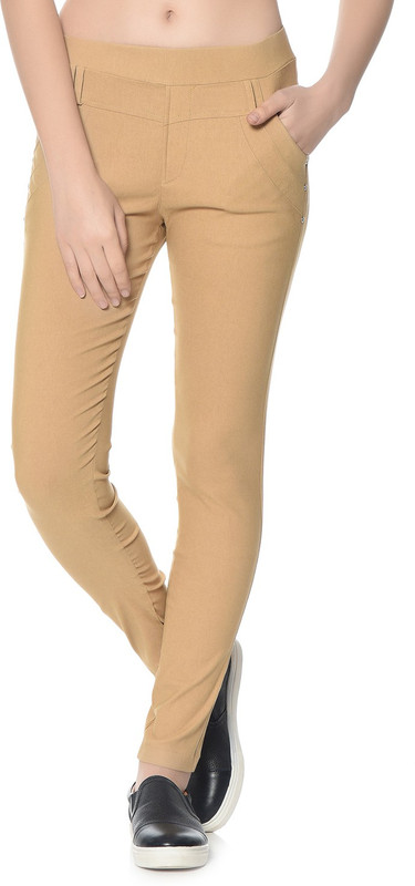 HRIKSHIKA FASHION Beige Jegging(Solid) HRIKSHIKA FASHION Beige Jegging(Solid)