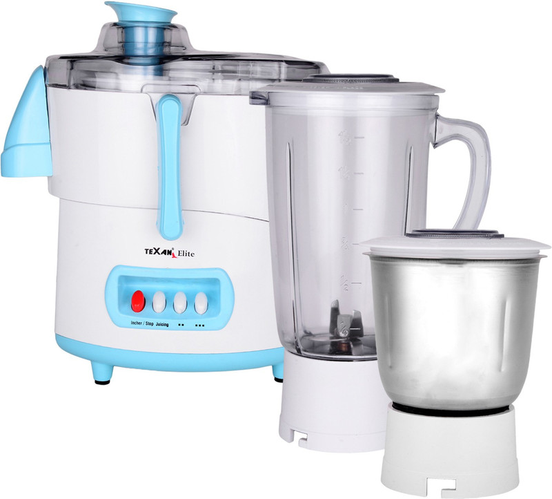 Texan TJMG-11 500 W Juicer Mixer Grinder(White, 2 Jars)