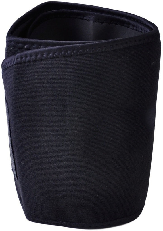 Khargadham New Premium Waist Trimmer Fat Burner Belly Tummy Yoga Wrap Black Exercise Body Slim look Belt Free Size Waist Support(Black)