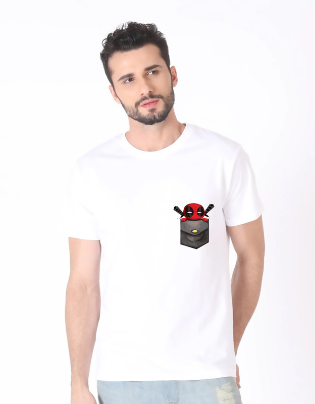 woody walker Printed Men Round Neck White T-Shirt