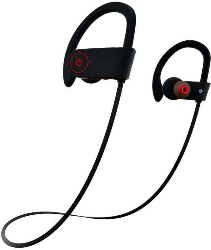 ewell qc-10s Sports wireless bluetooth headset Bass stereo Headset With Earpod with Mic, Sound Controller, Call Receiver and Call End Button Compatible Headset with Mic (black, In the Ear) Bluetooth Headset with Mic(Black, In the Ear)