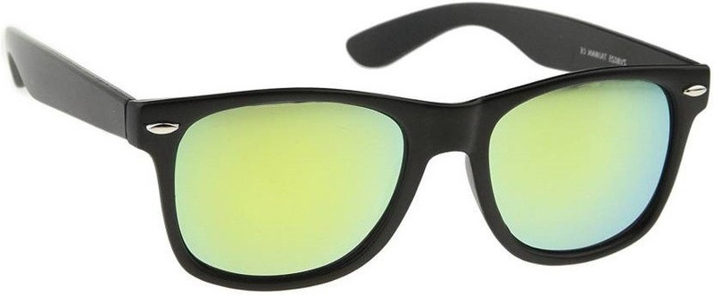 Eyeshot Wayfarer Sunglasses(Green, Yellow)