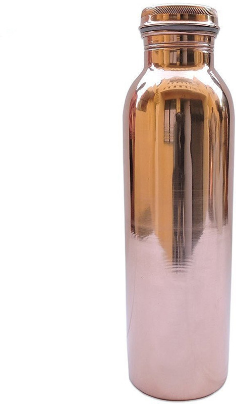 non braded Pasio presents 100% Pure Copper Bottles For Water 1 liter with outside Lacquer Coated, Travelling Purpose, Yoga Ayurveda Healing properties. 1000 ml Bottle(Pack of 1, Clear)