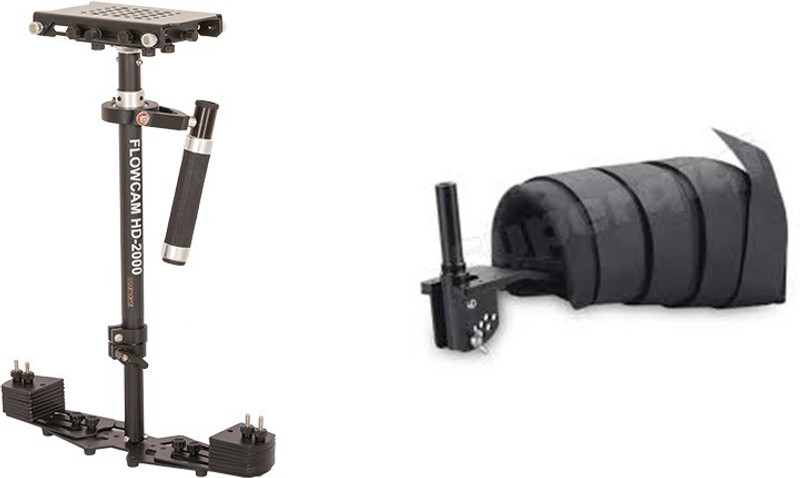 CAMGEAR HD 2000 Flowcam HD 2000 Handheld Camera Stabilizer with Metal Quick Release Plate and Arm Brace Camera Rig