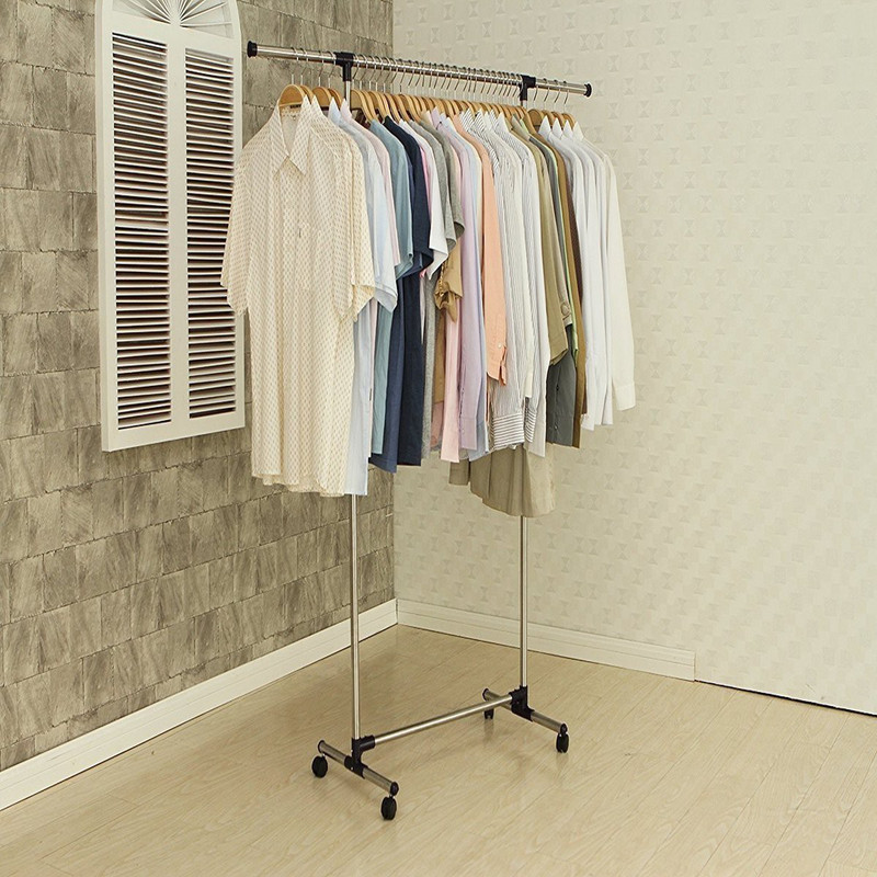 sajan Youlite Single-pole Telescopic movable houseware portable clothes rack / Clothes rack Aluminium Floor Cloth Dryer Stand(Grey)