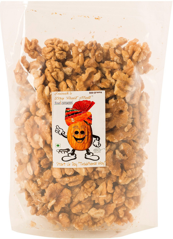 Sainik's Dry Fruit Mall Premium Walnut without Shell / Akrot Kernals / Akrot Magaz Walnuts(500 g)