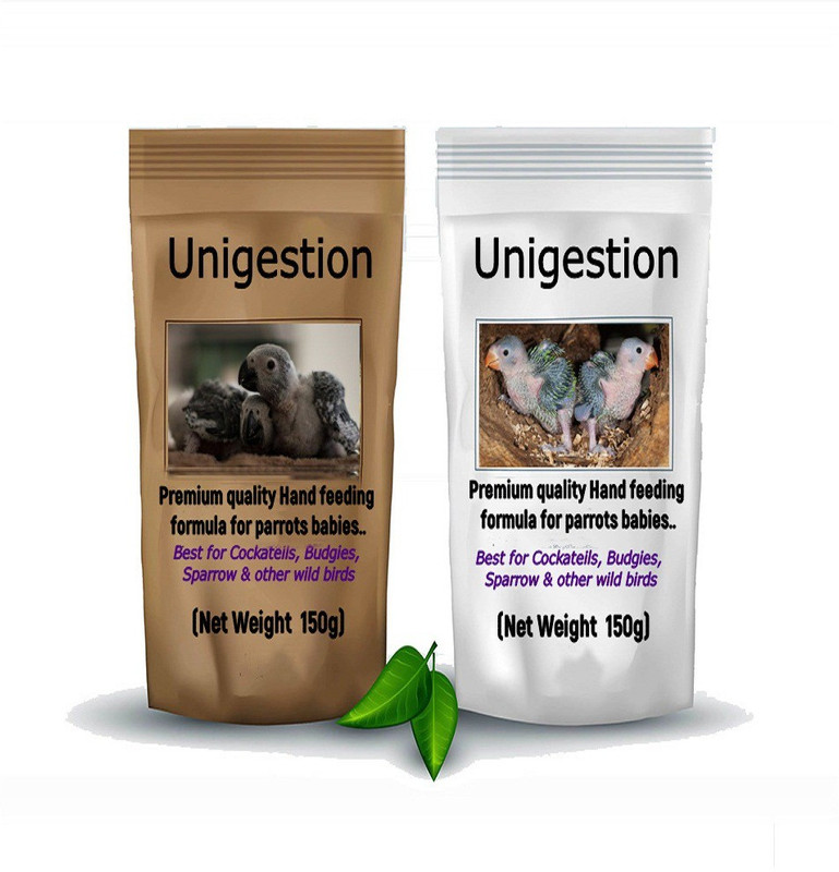 unigestion Parrots Babies Hand feeding Formula 150 g 150 g Dry Bird Food(Pack of 2)