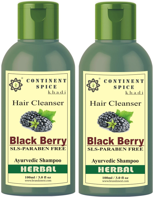 Continent Spice Khadi Blackberry Herbal Hair Cleanser- (SLS & Paraben Free) CS682005(200)