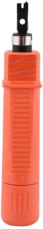 BALRAMA HT-314B Impact Punch Down Tool with 110 Blade & Adjustable Spring for Seating Wire Into Terminal Cable Insertion Termination Tool for Networking Professionals RJ45 RJ11 cat5e cat6 Network Interface Card(Orange)