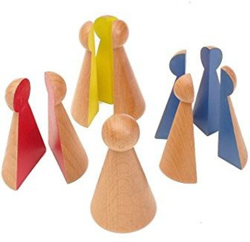 pinkmontessori Montessori Family Set - Mini Fraction Skittles(Multicolor)