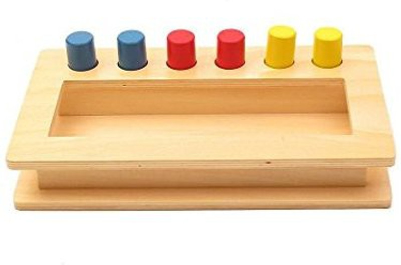 pinkmontessori Montessori Toddler Imbucare Peg Box(Multicolor)