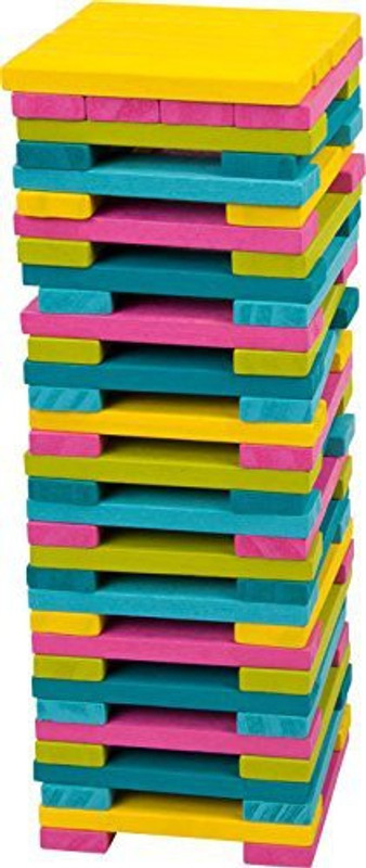 small foot baby Wooden Construction Bricks Neon(Multicolor)