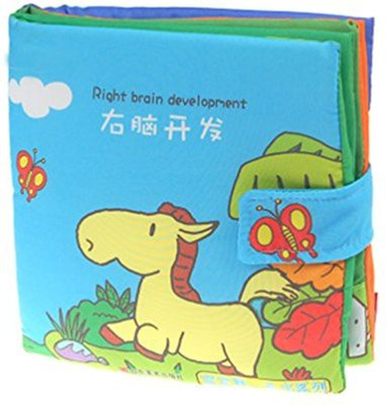 meistore Right Brain Development Soft Book Fabric Book Pre-School Book(Multicolor)
