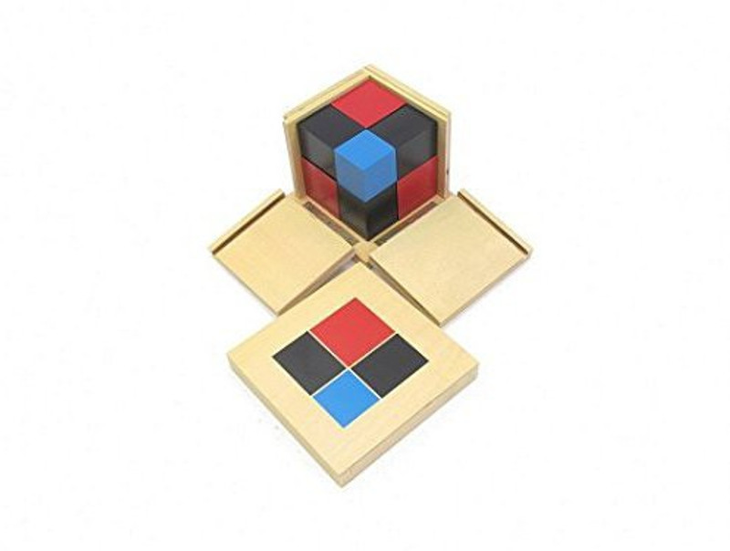 pinkmontessori New Montessori Binomial Cube(Multicolor)